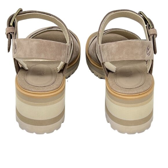 Timberland Womens Violet Marsh 2 Band Sandals, Taupe Nubuck, Size 10 - Picture 6 of 8